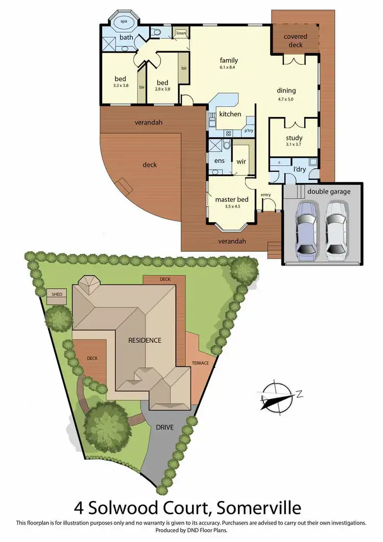 Floorplan of Homely house listing, 4 Solwood Court, Somerville VIC 3912