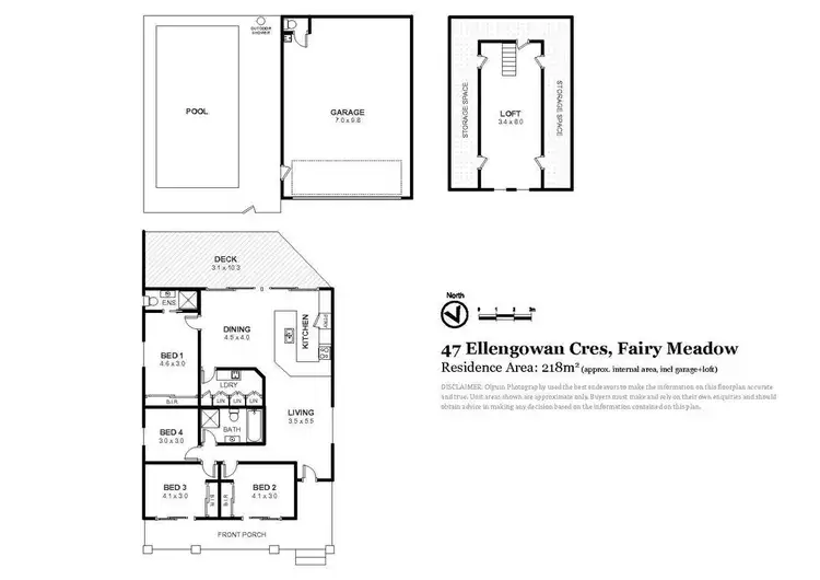 Floorplan of Homely house listing, 47 Ellengowan Crescent, Fairy Meadow NSW 2519