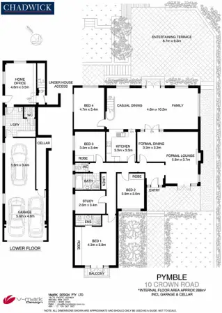Floorplan of Homely house listing, 10 Crown Road, Pymble NSW 2073