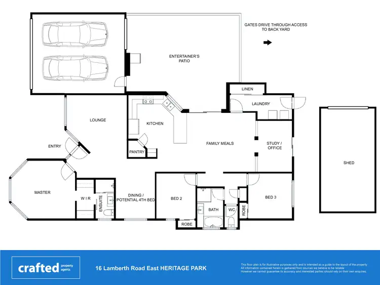 Floorplan of Homely house listing, 16 Lamberth Road East, Heritage Park QLD 4118