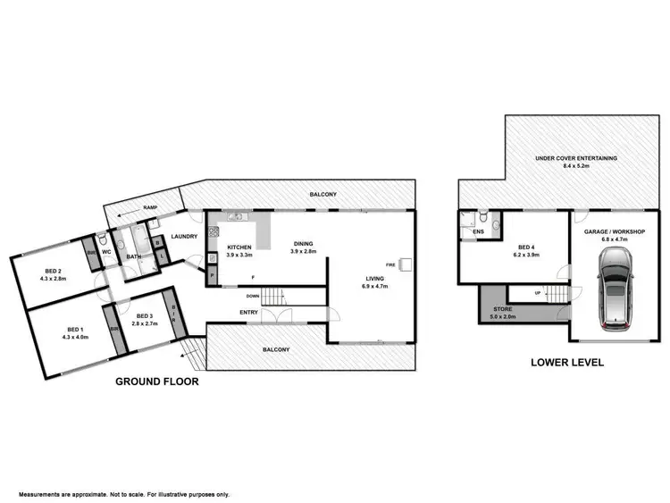 Floorplan of Homely house listing, 8 Parkland Drive, Wodonga VIC 3690