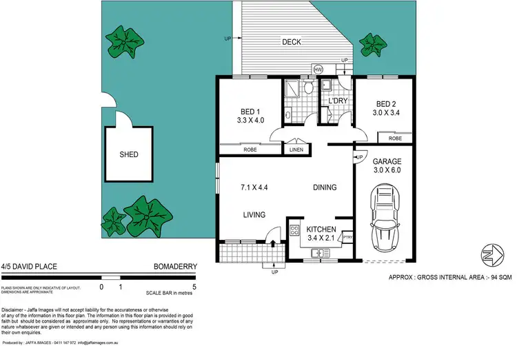 Floorplan of Homely unit listing, 4/5 David Place, Bomaderry NSW 2541