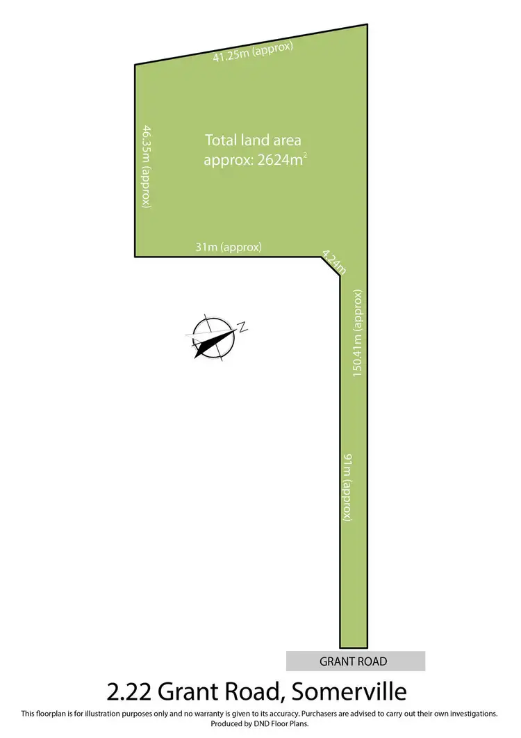 Floorplan of Homely land listing, Lot 2, 22 Grant Road, Somerville VIC 3912