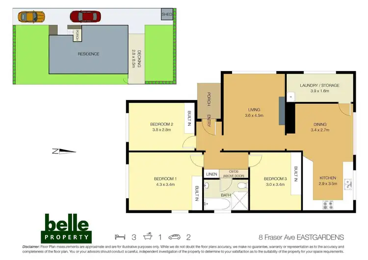 Floorplan of Homely house listing, 8 Fraser Avenue, Eastgardens NSW 2036
