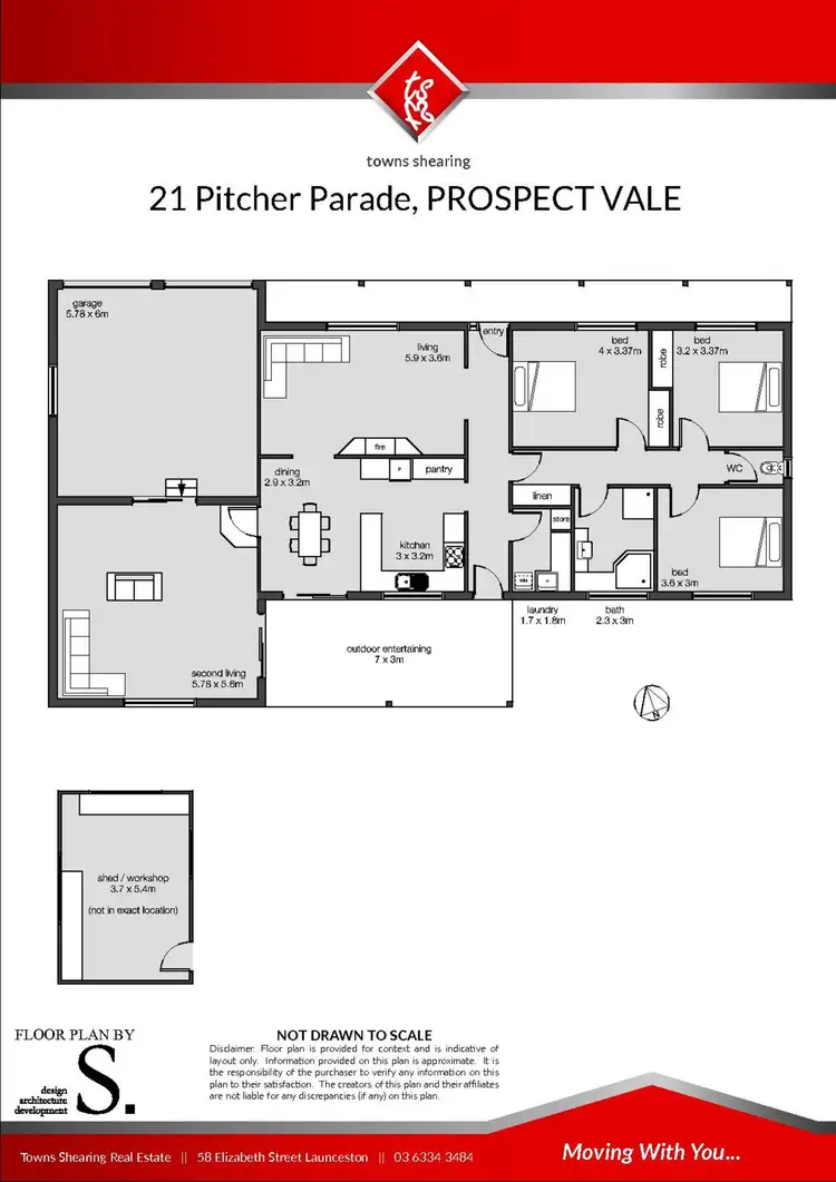 Floorplan of Homely house listing, 21 Pitcher Parade, Prospect Vale TAS 7250