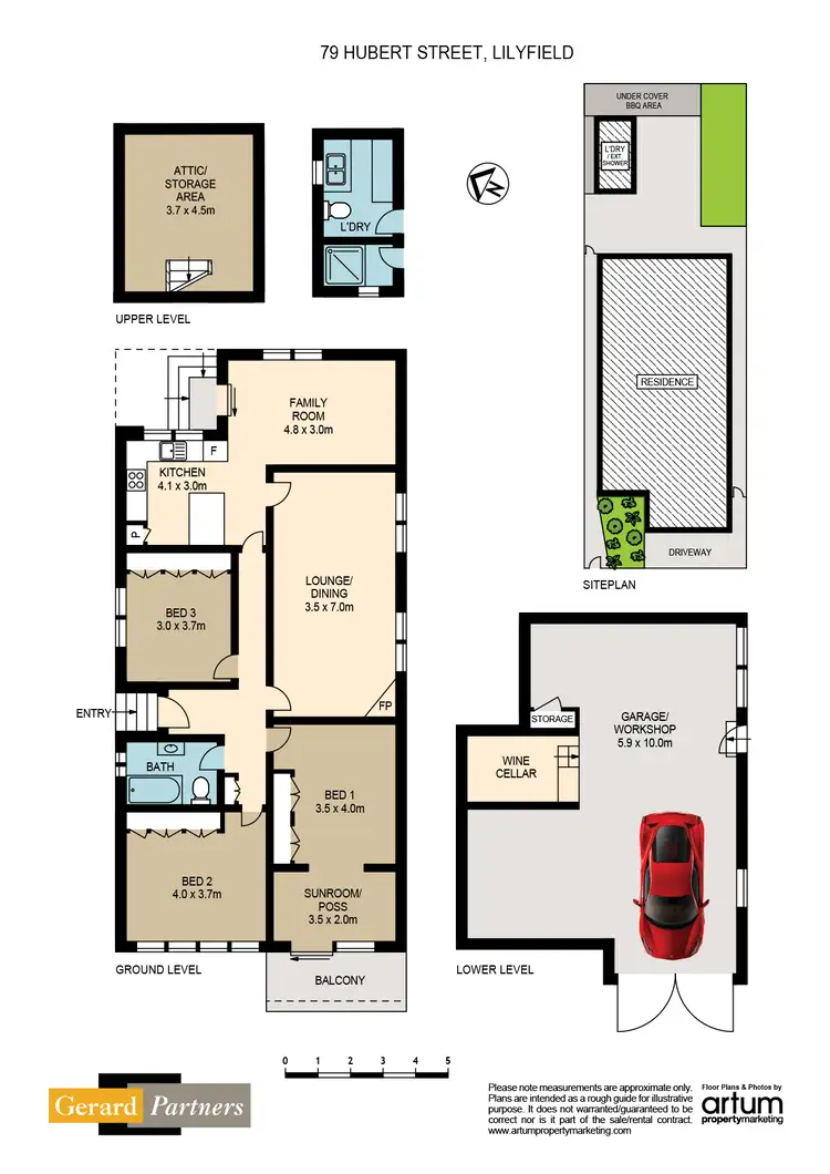 Floorplan of Homely house listing, 79 Hubert Street, Lilyfield NSW 2040