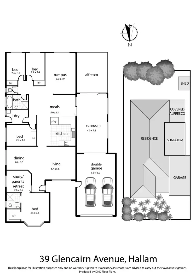 Floorplan of Homely house listing, 39 Glencairn Avenue, Hallam VIC 3803