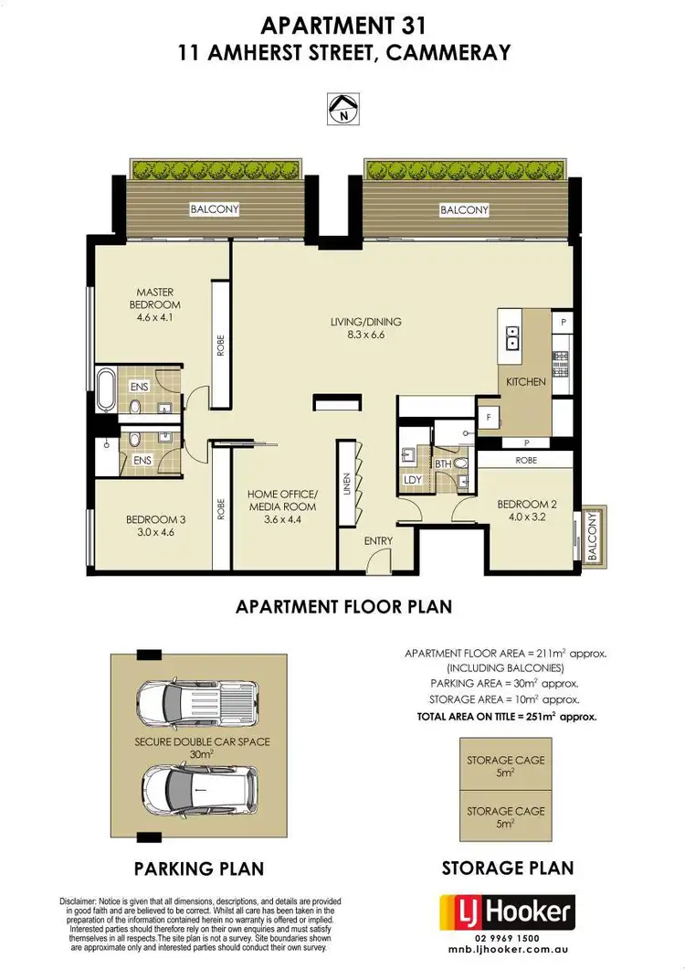 Floorplan of Homely apartment listing, 31/11 Amherst Street, Cammeray NSW 2062