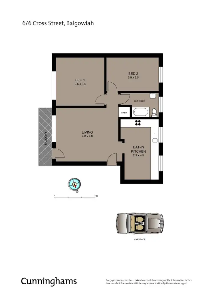 Floorplan of Homely unit listing, 6/6 Cross Street, Balgowlah NSW 2093
