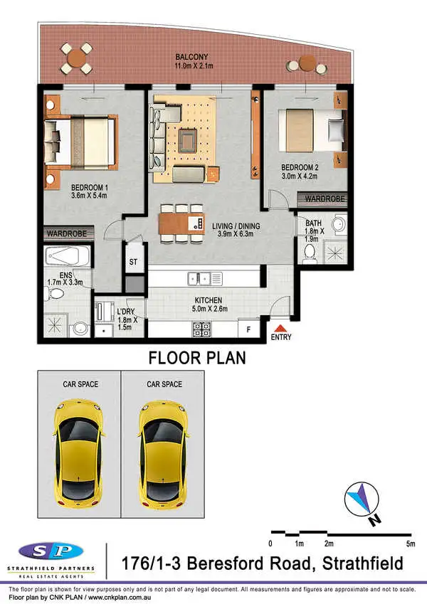 Floorplan of Homely unit listing, 176/1-3 Beresford Road, Strathfield NSW 2135