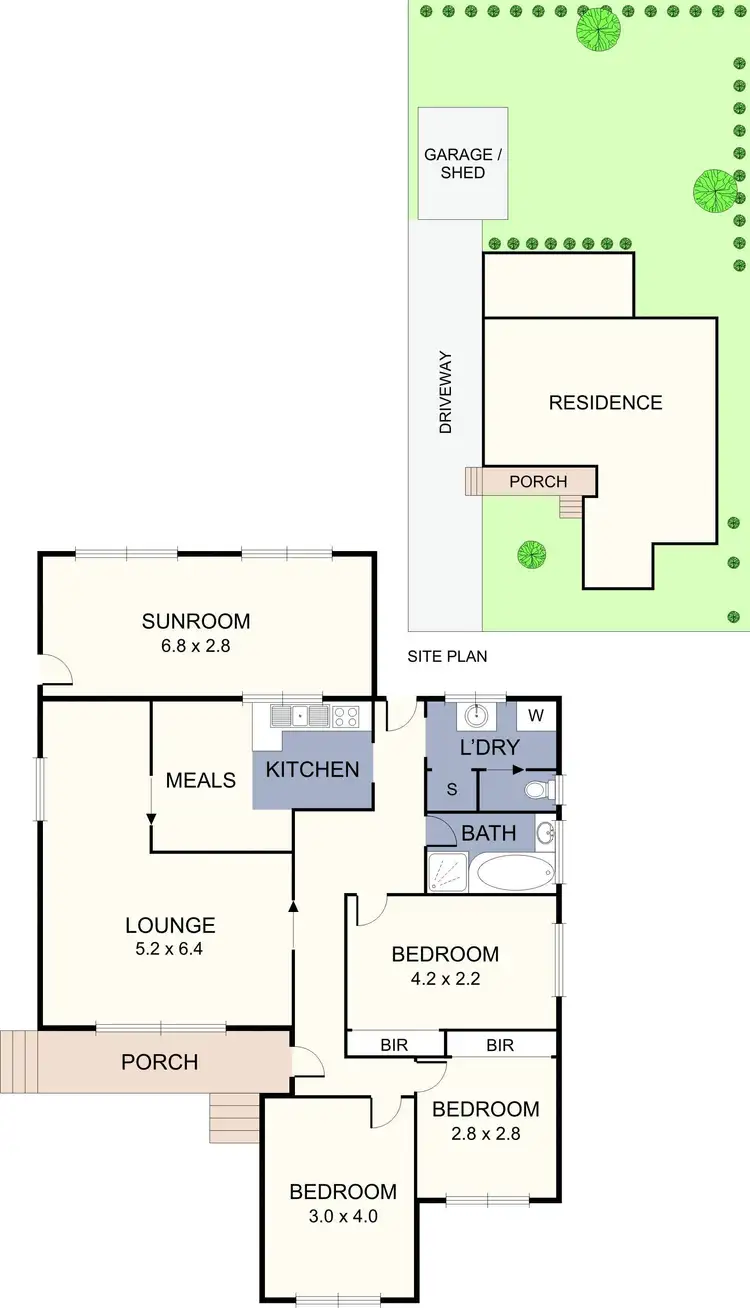 Floorplan of Homely house listing, 19 Everitt Street, Hadfield VIC 3046