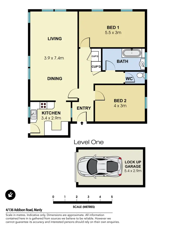 Floorplan of Homely apartment listing, 4/136 Addison Road, Manly NSW 2095