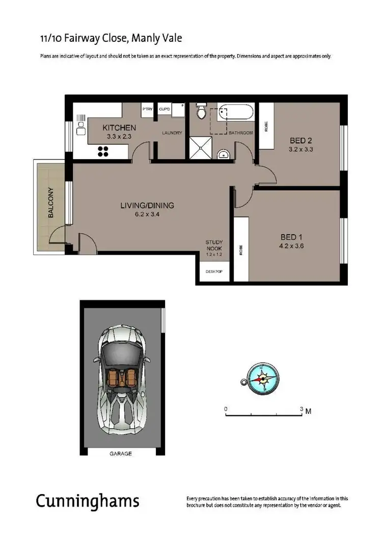 Floorplan of Homely apartment listing, 11/10 Fairway Close, Manly Vale NSW 2093