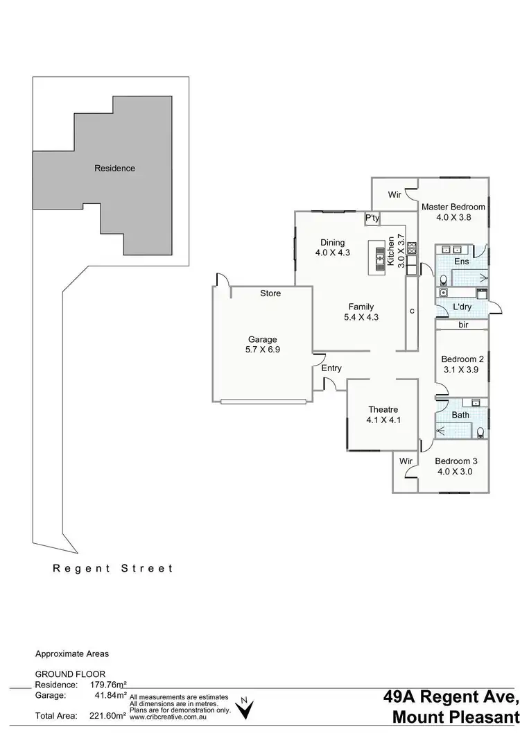 Floorplan of Homely house listing, 49A Regent Avenue, Mount Pleasant WA 6153
