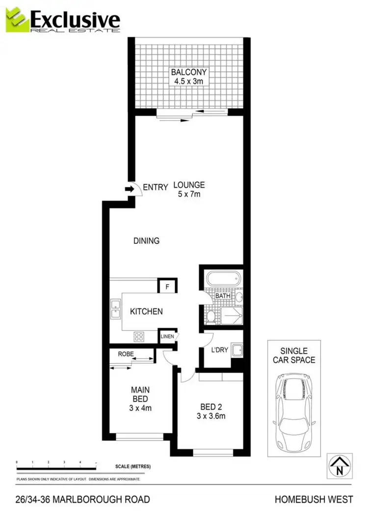 Floorplan of Homely apartment listing, 26/34-36 Marlborough Road, Homebush West NSW 2140