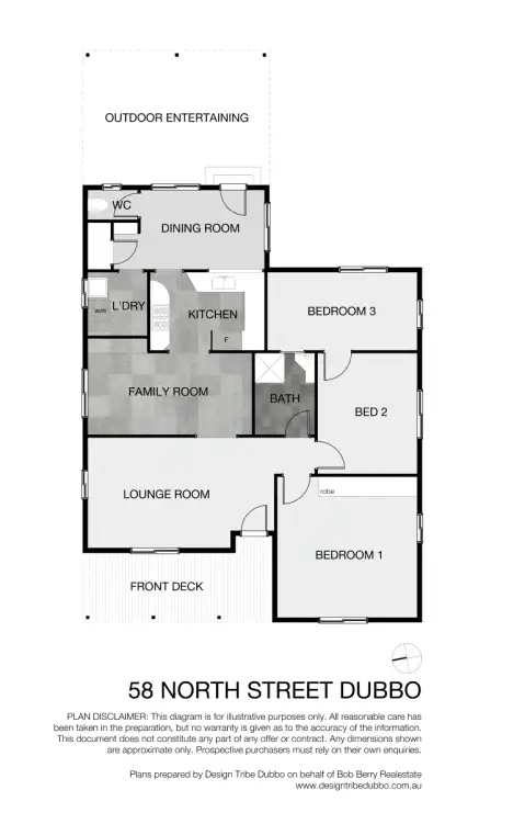Floorplan of Homely house listing, 58 North Street, Dubbo NSW 2830