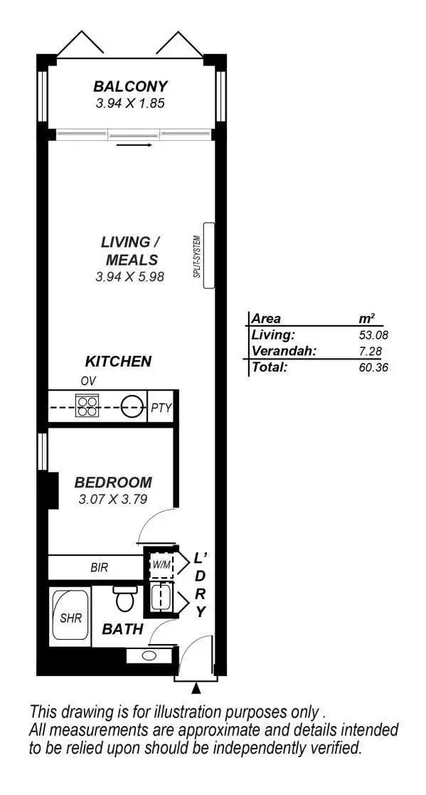 Floorplan of Homely apartment listing, 703/10 Balfours Way, Adelaide SA 5000