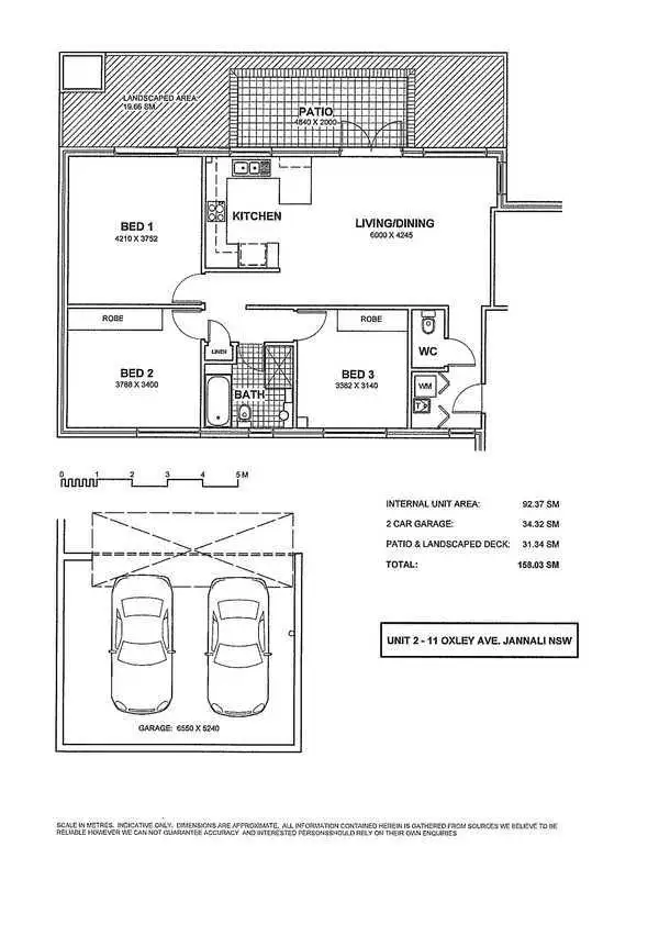 Floorplan of Homely unit listing, 2/11 Oxley Avenue, Jannali NSW 2226