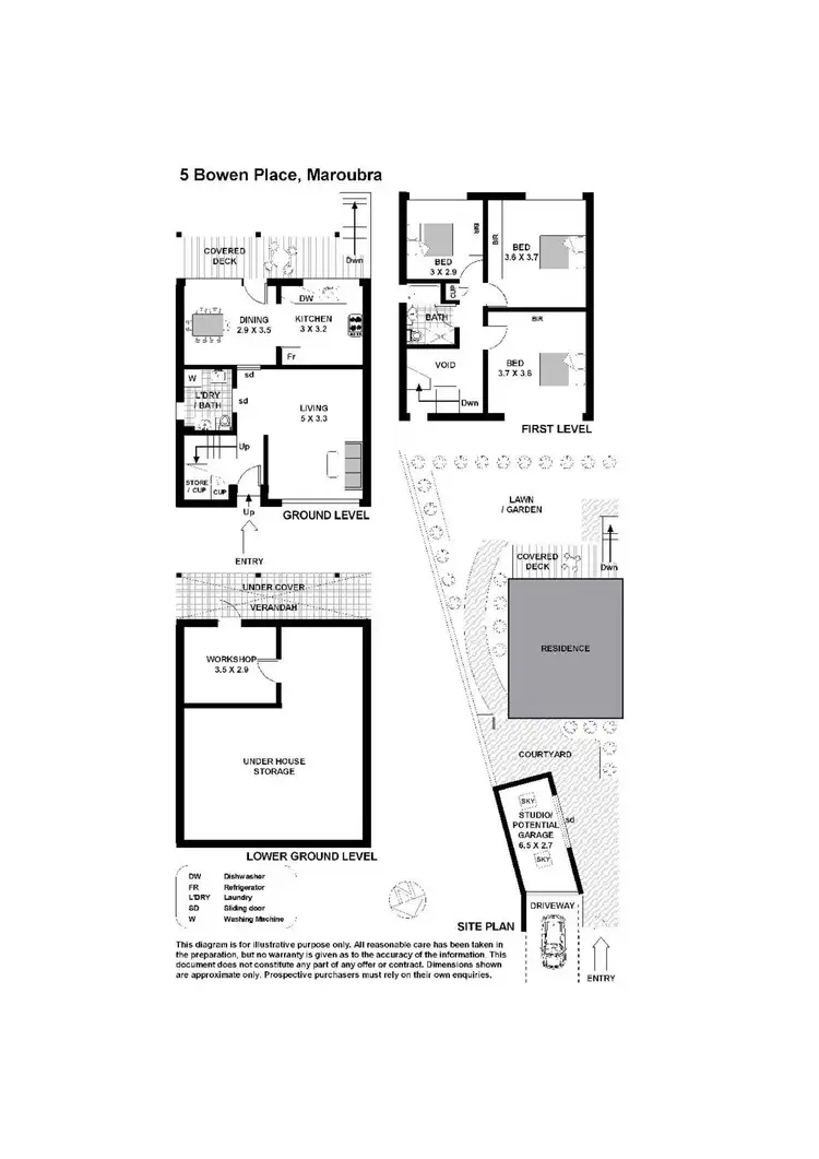 Floorplan of Homely house listing, 5 Bowen Place, Maroubra NSW 2035