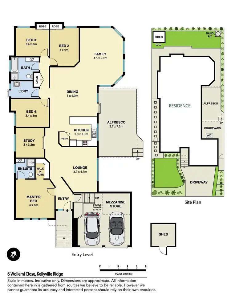 Floorplan of Homely house listing, 6 Wollemi Close, Kellyville Ridge NSW 2155