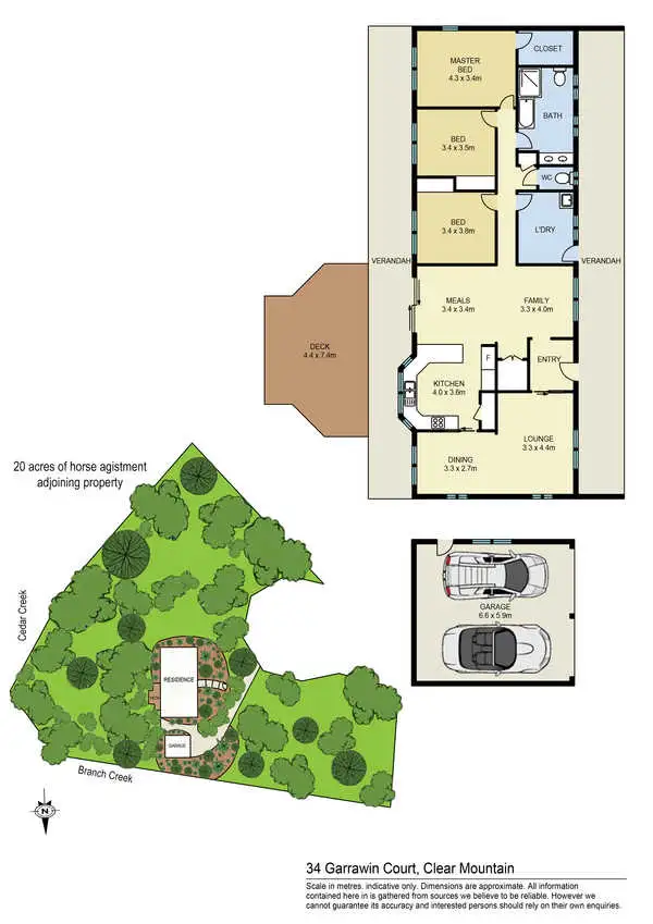 Floorplan of Homely house listing, 34 Garrawin Court, Clear Mountain QLD 4500