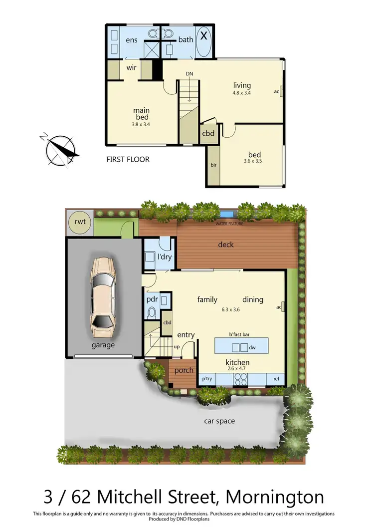 Floorplan of Homely townhouse listing, 3/62 Mitchell Street, Mornington VIC 3931