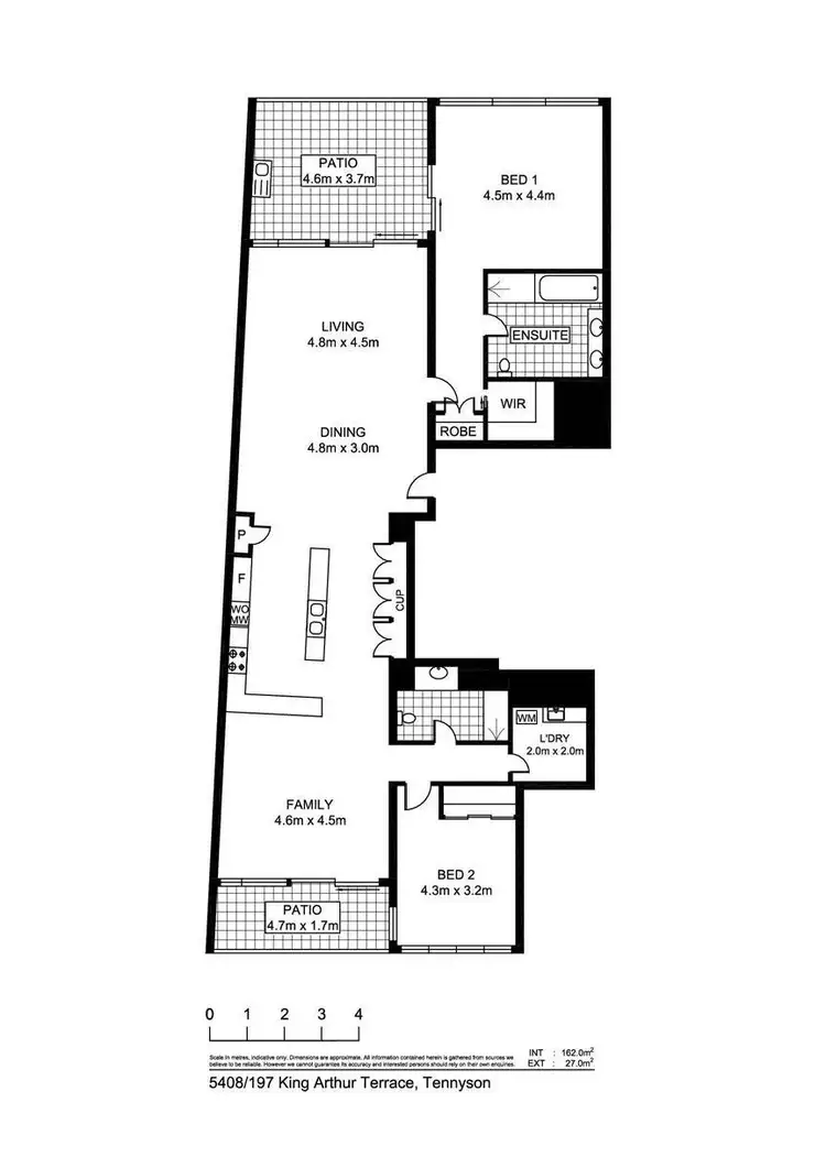 Floorplan of Homely apartment listing, 5408/197 King Arthur Terrace, Tennyson QLD 4105