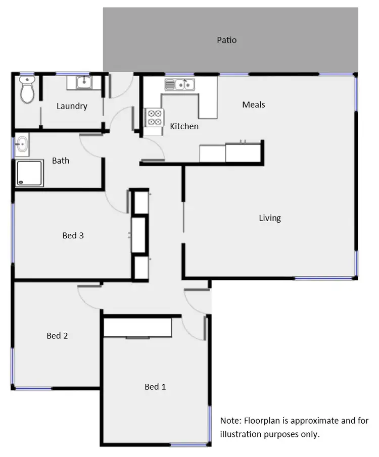 Floorplan of Homely house listing, 46 Hector Street, Mildura VIC 3500