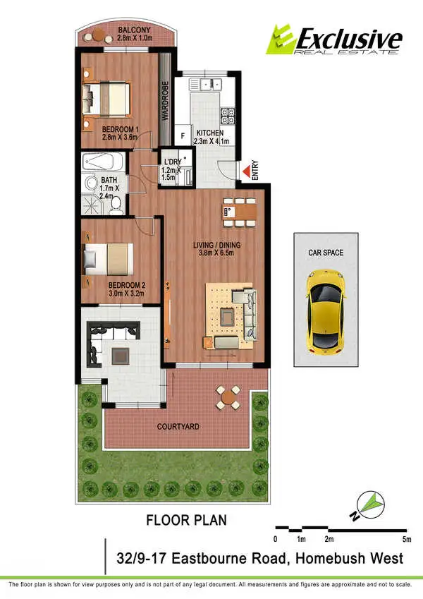 Floorplan of Homely apartment listing, 32/9-17 Eastbourne Road, Homebush West NSW 2140