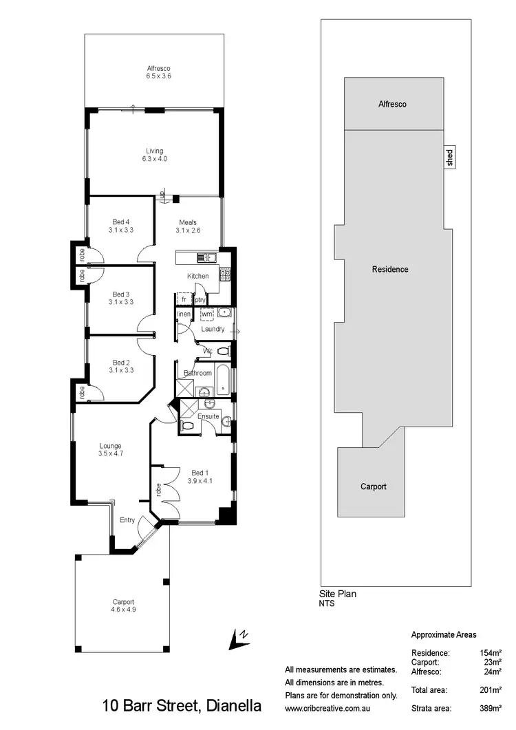 Floorplan of Homely house listing, 10 Barr Street, Dianella WA 6059