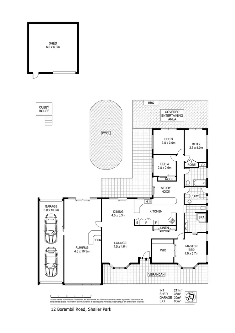 Floorplan of Homely house listing, 12 Borambil Road, Shailer Park QLD 4128