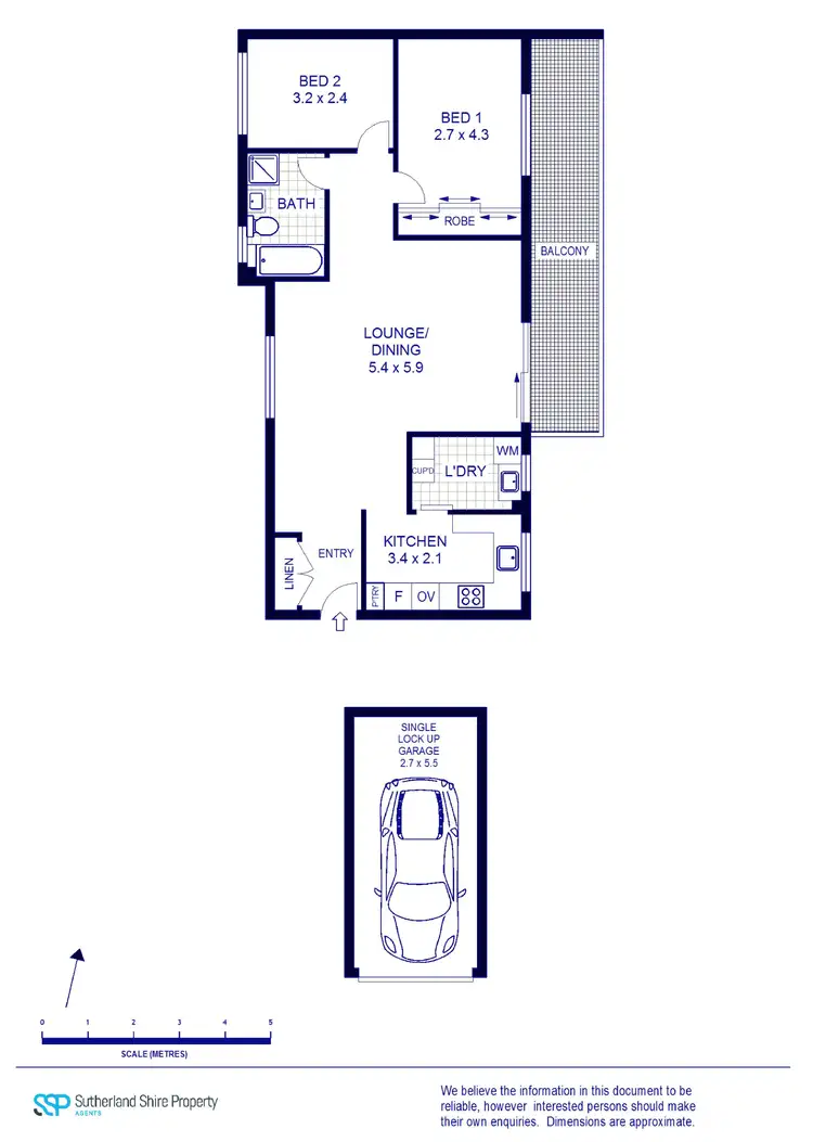 Floorplan of Homely apartment listing, 18/17 Melrose Avenue, Sylvania NSW 2224