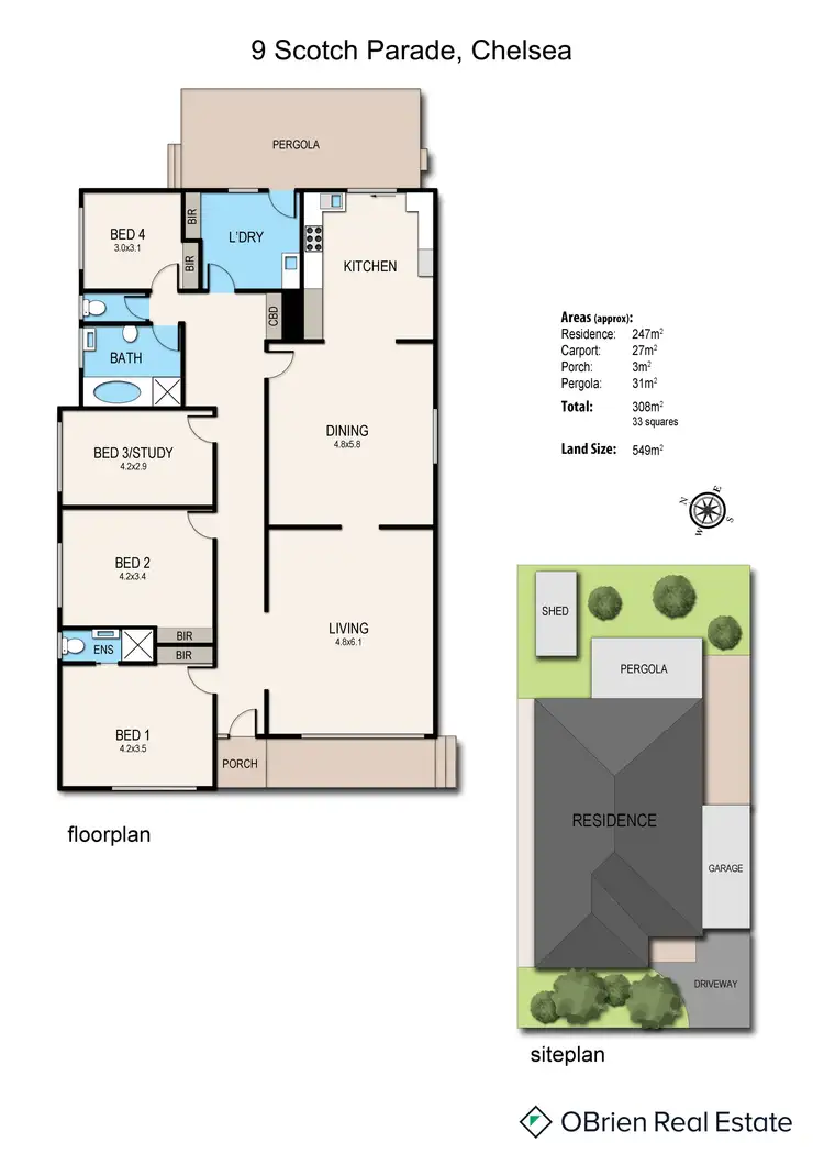 Floorplan of Homely house listing, 9 Scotch Parade, Chelsea VIC 3196