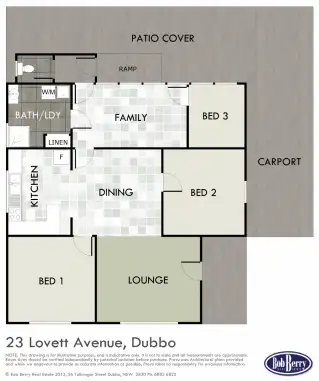 Floorplan of Homely house listing, 23 Lovett Avenue, Dubbo NSW 2830