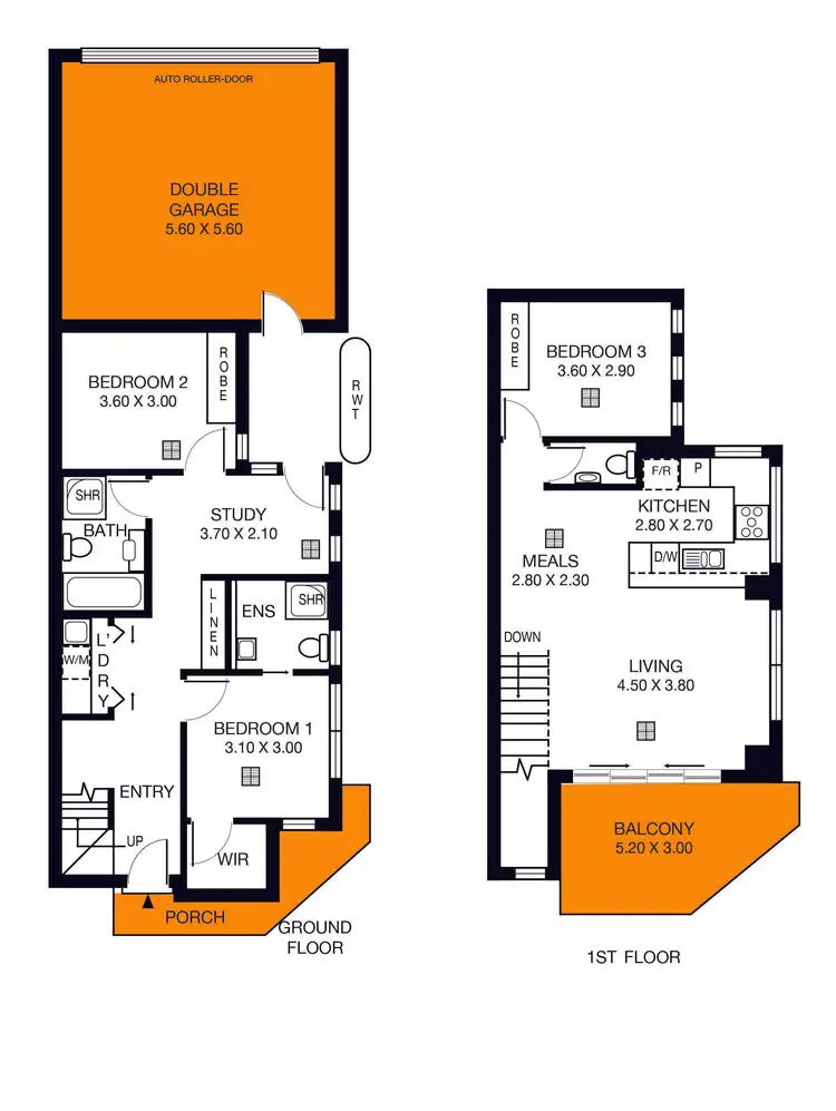 Floorplan of Homely townhouse listing, 2 Arabella Court, Marden SA 5070