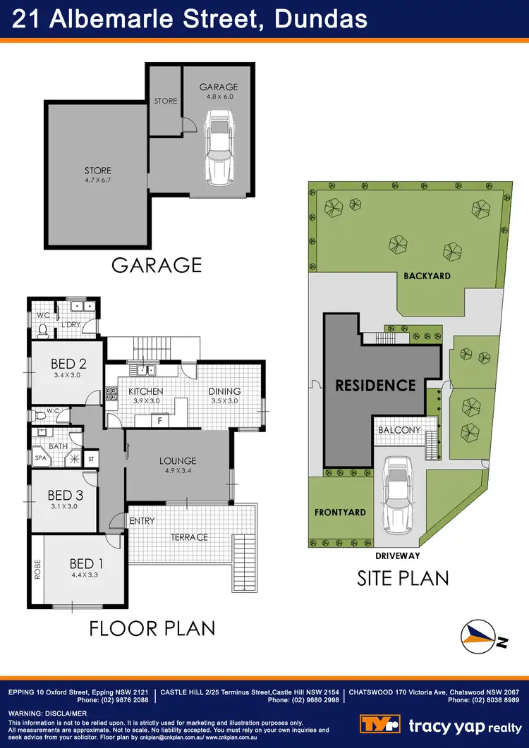 Floorplan of Homely house listing, 21 Albermarle Street, Dundas NSW 2117
