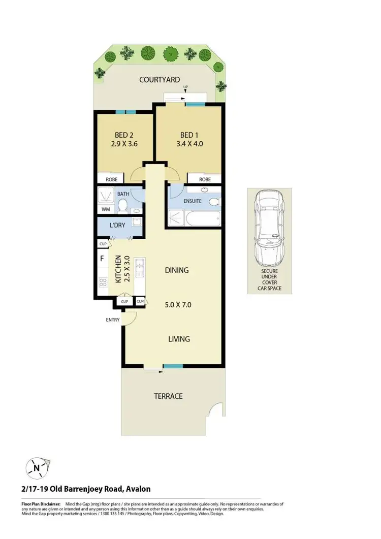 Floorplan of Homely unit listing, 2/17-19 Old Barrenjoey Road, Avalon Beach NSW 2107