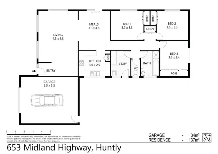 Floorplan of Homely house listing, 653 Midland Highway, Huntly VIC 3551