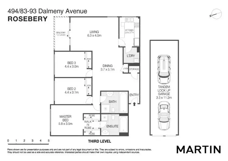 Floorplan of Homely apartment listing, 494/83-93 Dalmeny Avenue, Rosebery NSW 2018