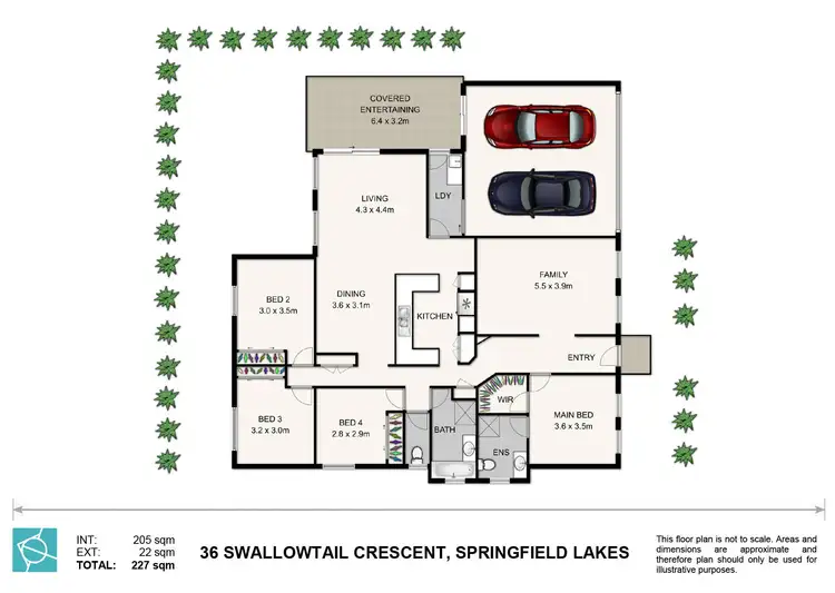 Floorplan of Homely house listing, 36 Swallowtail Crescent, Springfield Lakes QLD 4300