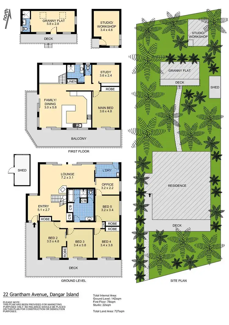 Floorplan of Homely house listing, 22 Grantham Crescent, Dangar Island NSW 2083