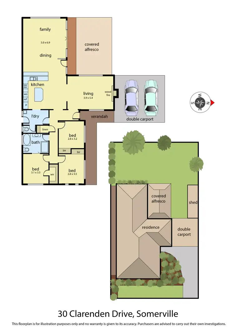 Floorplan of Homely house listing, 30 Clarendon Drive, Somerville VIC 3912