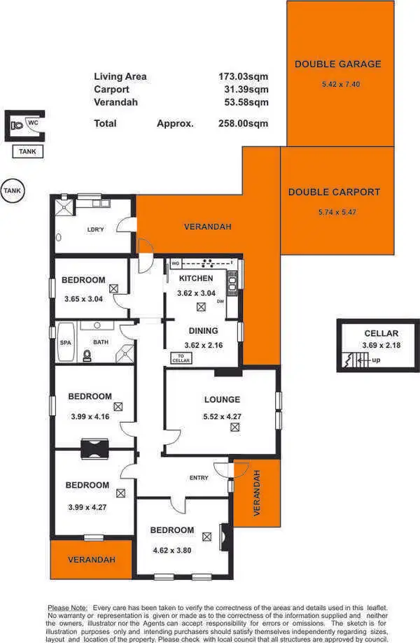 Floorplan of Homely house listing, 66 Harvey Street, Collinswood SA 5081
