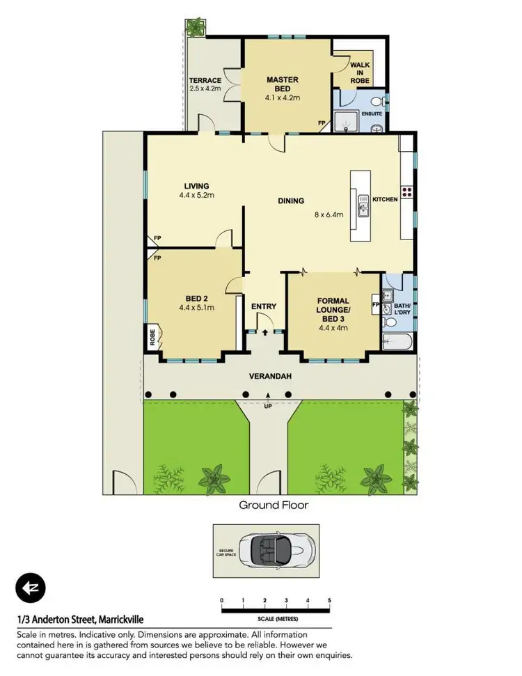 Floorplan of Homely apartment listing, 1/3 Anderton Street, Marrickville NSW 2204