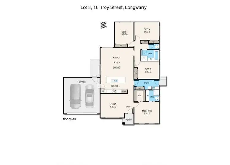Floorplan of Homely house listing, 3/10 Toy Street, Longwarry VIC 3816