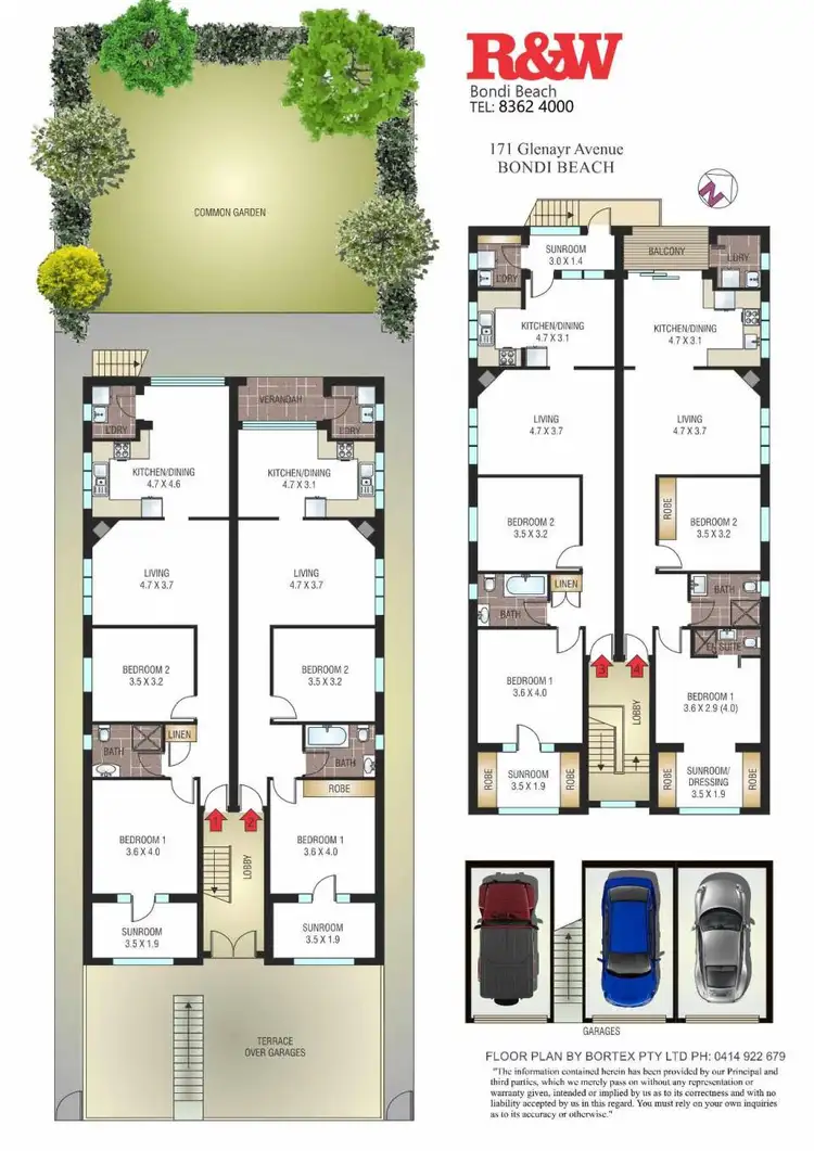 Floorplan of Homely apartment listing, 1-4/171 Glenayr Avenue, Bondi Beach NSW 2026