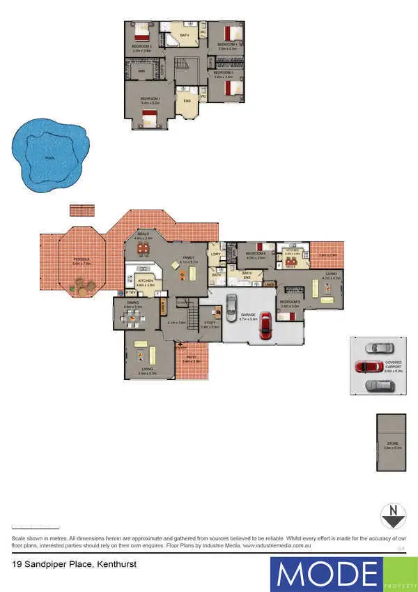 Floorplan of Homely house listing, 19 Sandpiper Place, Kenthurst NSW 2156