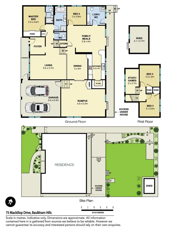 Floorplan of Homely house listing, 75 Mackillop Drive, Baulkham Hills NSW 2153