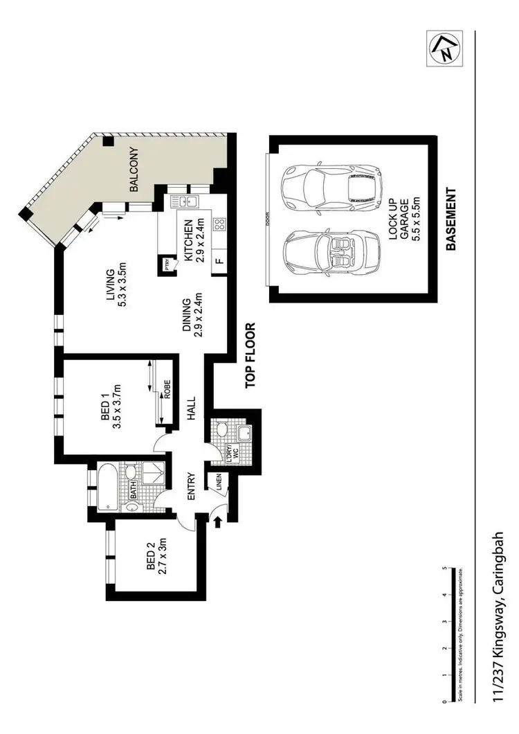 Floorplan of Homely apartment listing, 11/237 Kingsway, Caringbah NSW 2229