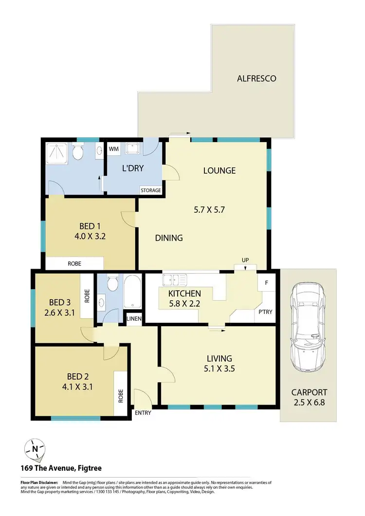 Floorplan of Homely house listing, 169 The Avenue, Figtree NSW 2525